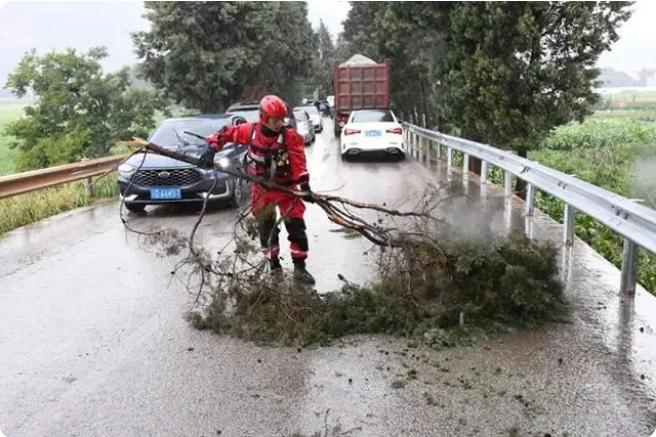 麒麟?yún)^(qū)遭暴雨突襲|部分道路積水嚴重，消防緊急排澇解憂